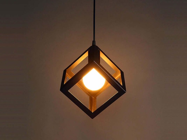 Iron Cube Pendant Light - Modern Industrial Chandelier - image 1
