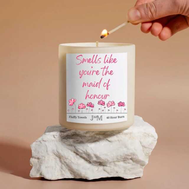 Maid Of Honour Proposal Gift. Gift For Maid Honour. Candle Proposal. Wedding Gifts - image 1