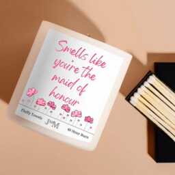 Maid Of Honour Proposal Gift. Gift For Maid Honour. Candle Proposal. Wedding Gifts - thumbnail 2