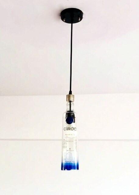 Ciroc Vodka Bottle Hanging Pendant Light Fixture With Fittings - image 1