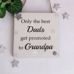 Grandpa I Love You To The Moon & Back Wooden Gift Plaque - thumbnail 3