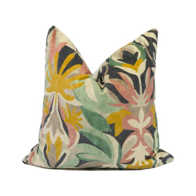 Harlequin - Melora Positano/Succulent Amber Light Modern Damask Cushion Cover Handmade Throw Pillow Designer Home D??cor - image 1