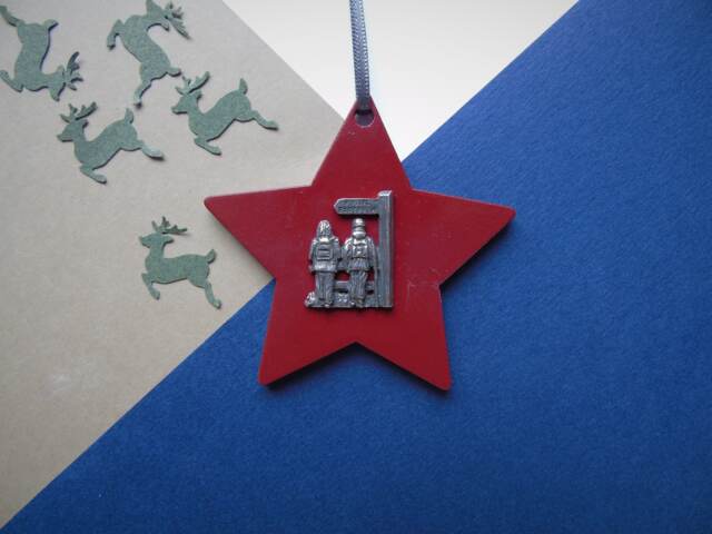 Walking Christmas Tree Decoration - Rambler Ornament Hiking Unique Decor Handmade - image 1