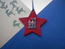 Walking Christmas Tree Decoration - Rambler Ornament Hiking Unique Decor Handmade - thumbnail 1