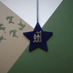 Walking Christmas Tree Decoration - Rambler Ornament Hiking Unique Decor Handmade - thumbnail 3