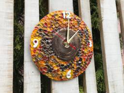 Handmade Ceramic Wall Clock, Modern Home Decor - 9.06In - thumbnail 1