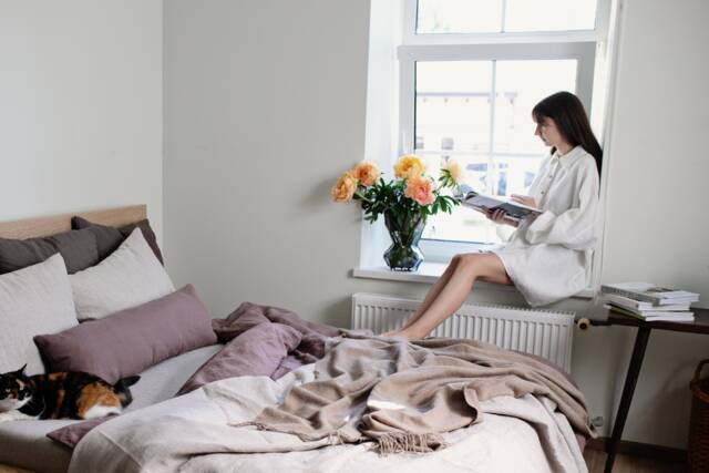 Softened Natural Linen Flat Bedsheet - Us Duty Paid - image 1