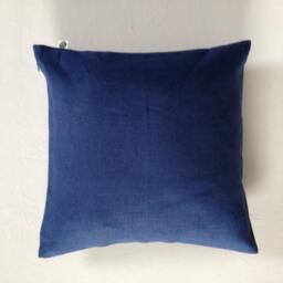 Indigo Blue Pillow Cover - Decorative Cushion Case Sham Custom Size - thumbnail 3