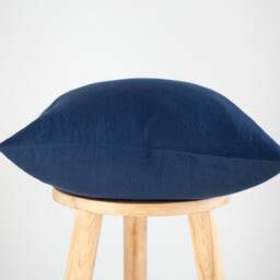 Indigo Blue Pillow Cover - Decorative Cushion Case Sham Custom Size - thumbnail 2