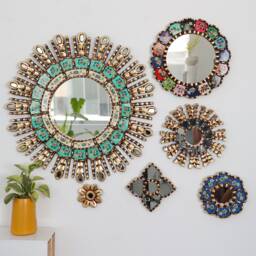 "Peruvian Mirrors ""Rainbow Turquoise Collection"