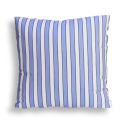Vintage Laura Ashley Lavender Stripe Pillow Cover Reversible Sapphire Blue - thumbnail 1