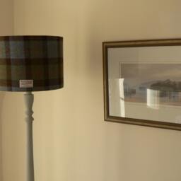 Handmade Harris Tweed Lampshade in Mcleod Tartan - Blue, Green, Red, Yellow, Charcoal - thumbnail 4