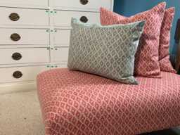 Linwood Ashfield in Sea Green - Velvet-Backed Cushion 50 X 38cm - thumbnail 1