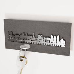 Indianapolis Skyline Key Rack - Landmark Silhouette Souvenir Gift - thumbnail 2