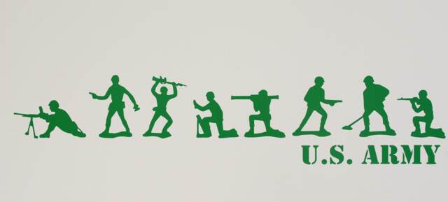 Retro Toy Soldier Vinyl Wall Art Decals/Stickers - Various Colours & Sizes - Toy Story - image 1