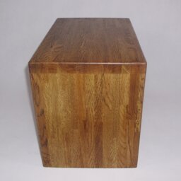 Stool Stand Side Table Footstool Made Of Solid Oak Wood Rustic Wooden Bench - thumbnail 3