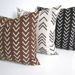 Black Pillows Decorative Throw Pillow Covers Pillows Ikat Pillows Tan Khaki Spa Blue All Sizes 16 18 20x20 Home Decor - thumbnail 2