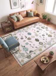 Handmade Wool Oushak Rug, Traditional Turkish Floral Design, Pink Multicolor Area Rug