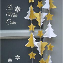 Eco-Friendly Decor, Christmas Tree Garland, Party Decorations, Gold New Years Eve, Jingle Bells, Theme Party, Golden - thumbnail 2