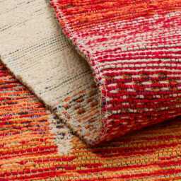 Cotton Turkish Kilim Rug Recycled Washable Flatweave, Bohemian Decor - thumbnail 4