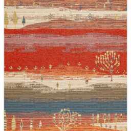 Cotton Turkish Kilim Rug Recycled Washable Flatweave, Bohemian Decor - thumbnail 3