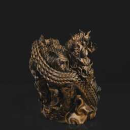 3D Printed Chinese Dragon Wine Holder - thumbnail 2