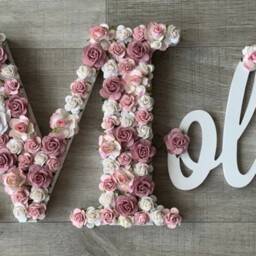 Personalised Name Door Sign, Wooden Girls Room Wall Art, Toy Box Name, Nursery Decor - thumbnail 2
