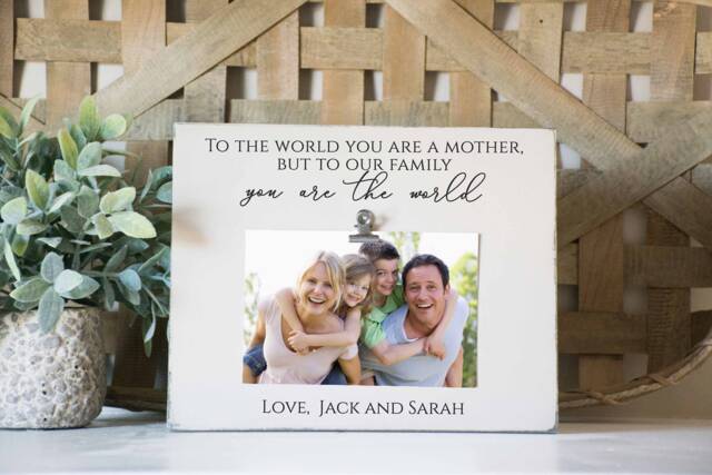 Mom Picture Frame, Gift For Mom, Mothers Day Frame, Best From Daughter, Mom Photo Children - image 1