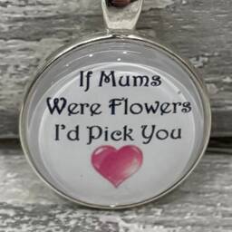 Mum Vase, Daffodil Vase , - Decoupage Gift, Flowers, Mother's Day Gifts - Clear Varnish Finish If Mums Were Flowers I'd Pick You - thumbnail 2