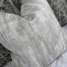 Elegant Grey - Silver Shimmer Scatter Cushion Cover - Luxury Designer Fabric For Sofa Bed Decor Laura Ashley Whinfell - thumbnail 2