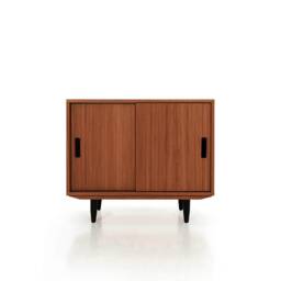 Mid-Century Sideboard, Dresser, Commode, Credenza Made Of Oak Veneer - Teak Colour Livlo T-P01 - thumbnail 1