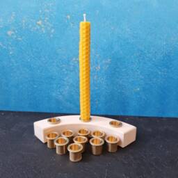 Brass Candle Holder, Waldorf Birthday Celebration Ring Cup, Inserts, Metal Cups, Christmas Easter Home Decoration - thumbnail 2