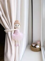 Ballerina Curtain Tieback Pink Ballerina Tie Back Nursery Nursery Decor