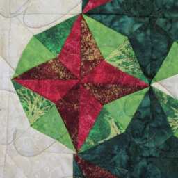 Christmas Star Quilted Wall Hanging 30 - thumbnail 3