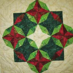 Christmas Star Quilted Wall Hanging 30 - thumbnail 2