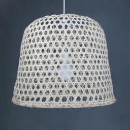 "Natural Rattan Pendant Lights, Rural Lighting, Countryside Ceiling Width 19.7"" X Height 15.7" - thumbnail 3