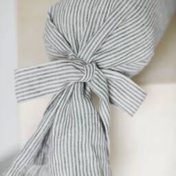 Bolster Pillow Cover/ Candy/Linen Bolster Cover With Bow Ties Bedding Christmas Gift - thumbnail 2