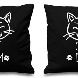 Cat Couples Cushion Covers Mum Dad Birthday Christmas Valentines Anniversary - thumbnail 2