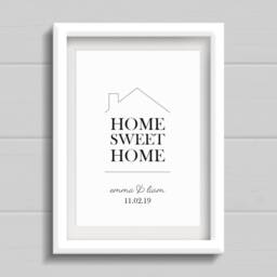 Personalised Housewarming Print Or New Home Gift, Sweet Home, Gift For Family Home, Moving in Present Wall Art - thumbnail 3