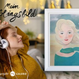 Poster Woman, Print, Painting, Art Woman By The Sea, Mediteran - thumbnail 2