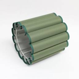 Handmade Dark Green Fabric Drum Lampshade, Custom Size - thumbnail 3