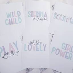 Pastel Girls Bedroom Prints, Set Of 6, Nursery Decor - A4, A3 - thumbnail 2