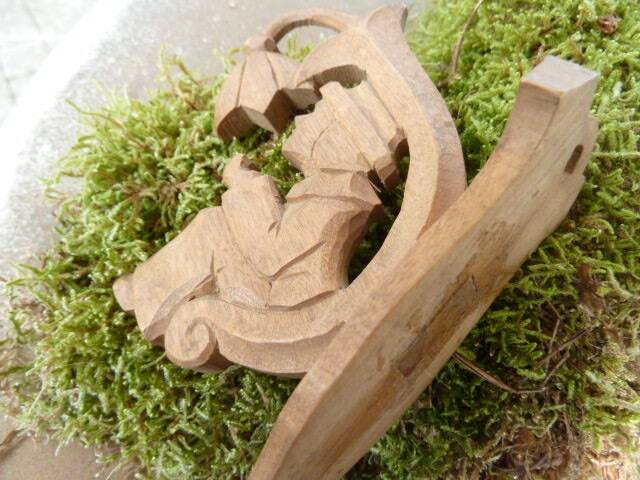 Sculpture, Boy, Bellflower Vintage, Wood, Wall - image 1
