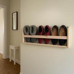 Shoe Rack/Hall Organiser Wall Mounted Hanging Shoes, Trainers, Slippers Storage - Free Delivery - thumbnail 1