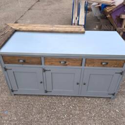 Bespoke Kitchen Island With Zinc Top - thumbnail 2