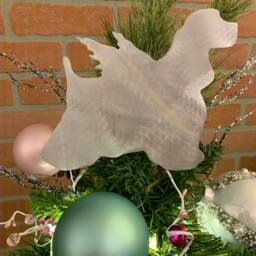 Cocker Spaniel Angel, Dog Christmas Tree Topper, Wall Hanging, Yard Stake, Lover Gifts, Pet Memorial, Aluminum, Guardian Angel - thumbnail 4