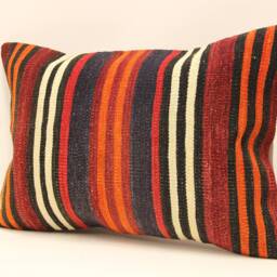 Throw Kilim Pillow 14x20 Feet - 35x50 cm Anatolian Kelim Turkish Pillow Kilim Cushion Art Deco Covers Sofa 4Bef-314 - thumbnail 3