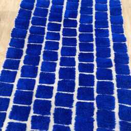 Blue Moroccan Rug 4x6 - Beni Ourain Handmade Area Rugs Rugs For Living Room Wool Berber Rug- Aboujaad - thumbnail 3
