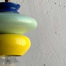 Pendant Ceramic Lamp, Hanging Lampshade, Handmade Design, Contemporary Artwork Creation, Unique Light Fixture Gift - thumbnail 3