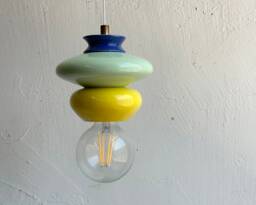 Pendant Ceramic Lamp, Hanging Lampshade, Handmade Design, Contemporary Artwork Creation, Unique Light Fixture Gift